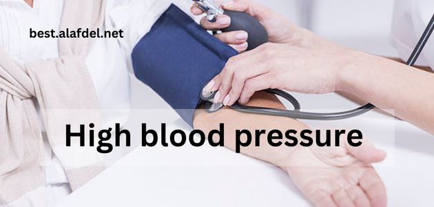 photo describe measuring of blood pressure by device from left hand in high blood pressure